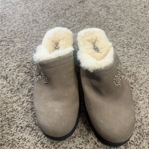 UGG Tan Shearling Mules